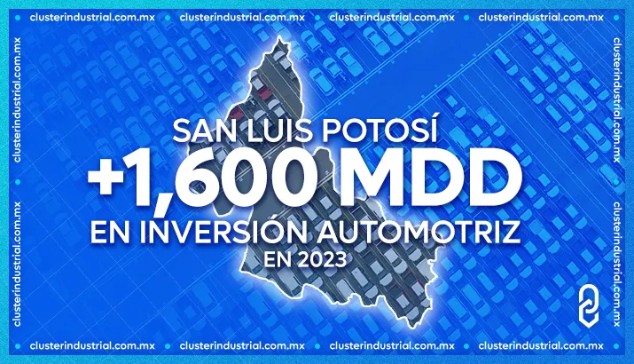 San Luis Potosí: tercer estado con mayor inversión automotriz en 2023 al superar los 1,600 MDD