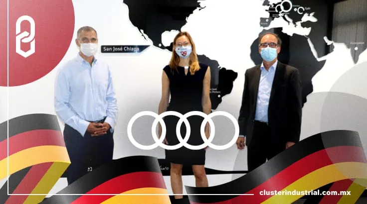 Visitan planta Audi México representantes de la Embajada de Alemania