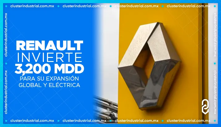 Renault invierte 3,200 millones de dólares para su expansión global y eléctrica