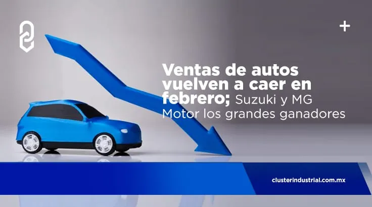 Ventas de autos vuelven a caer en febrero; Suzuki y MG Motor los grandes ganadores