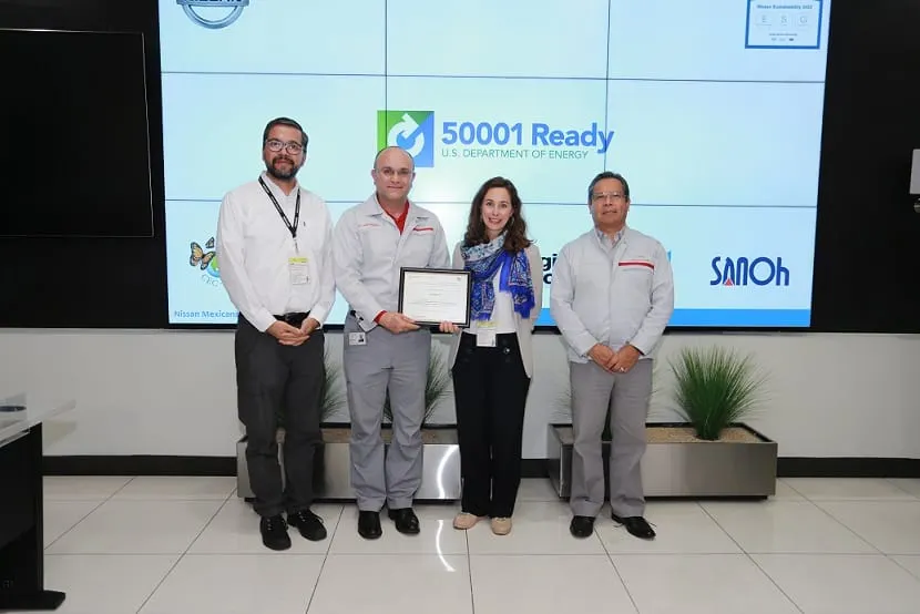Nissan Mexicana es reconocida por concluir entrenamiento en materia de eficiencia energética