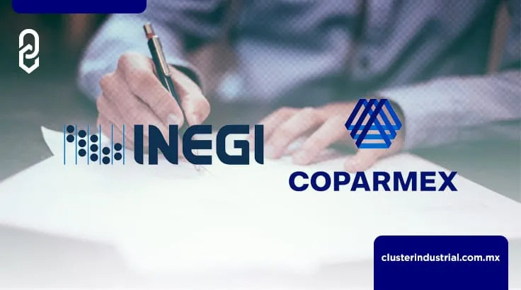 Firman INEGI y COPARMEX acuerdo de colaboración