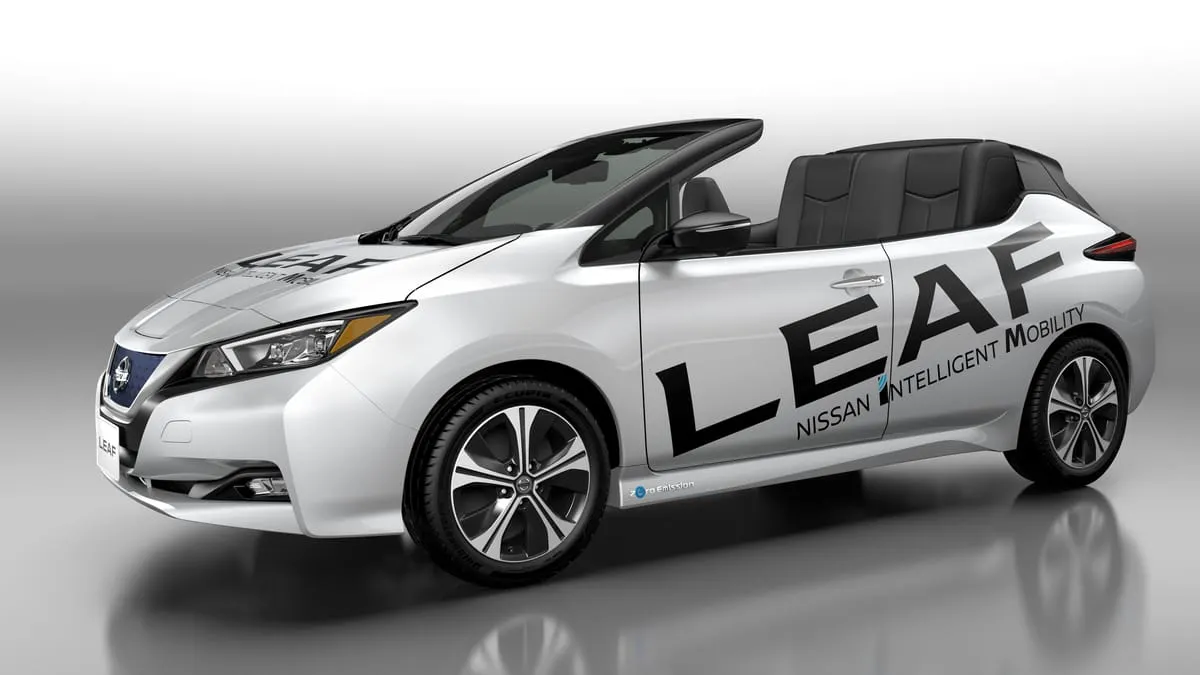 Nissan presenta su nueva versión descapotable del leaf