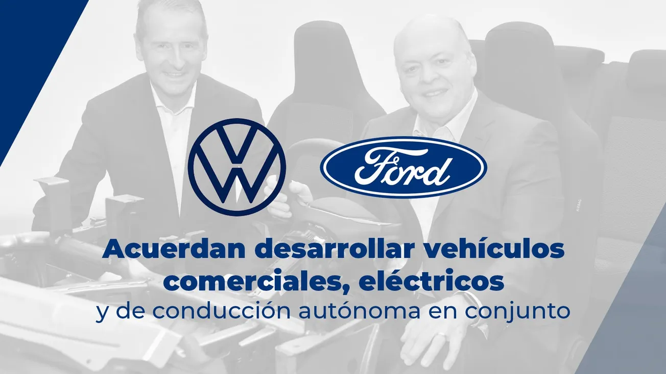 Ford y Volkswagen acuerdan desarrollar vehículos comerciales, eléctricos y de conducción autónoma