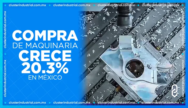 Inversión crece a ritmos explosivos: repunta 20.3% compra de maquinaria para la industria