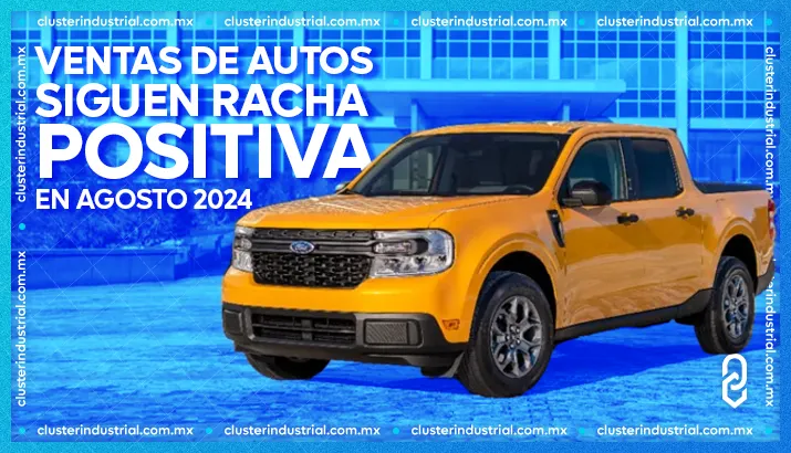 Ventas de autos siguen racha positiva en agosto; superan 127 mil unidades y crecen 11.9%