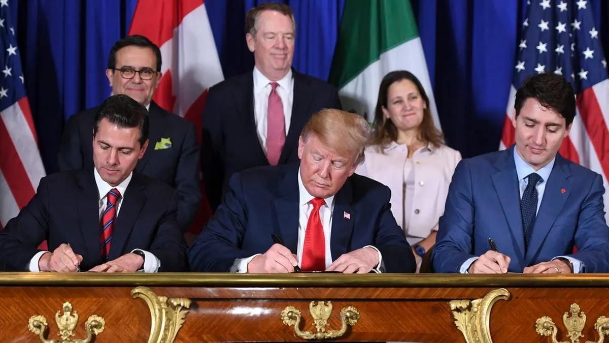 Se firma nuevo tratado entre México, EU y Canadá