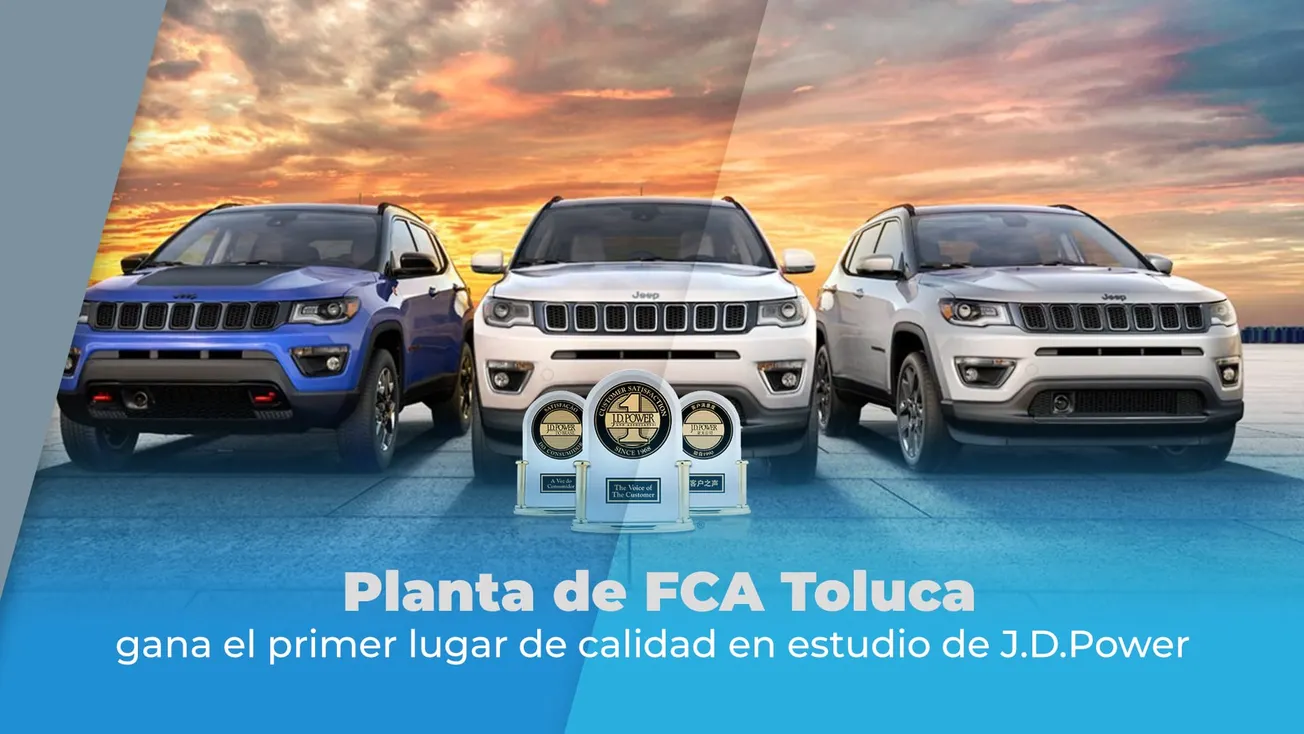 Planta de FCA Toluca gana el primer lugar de calidad en estudio de J.D.Power