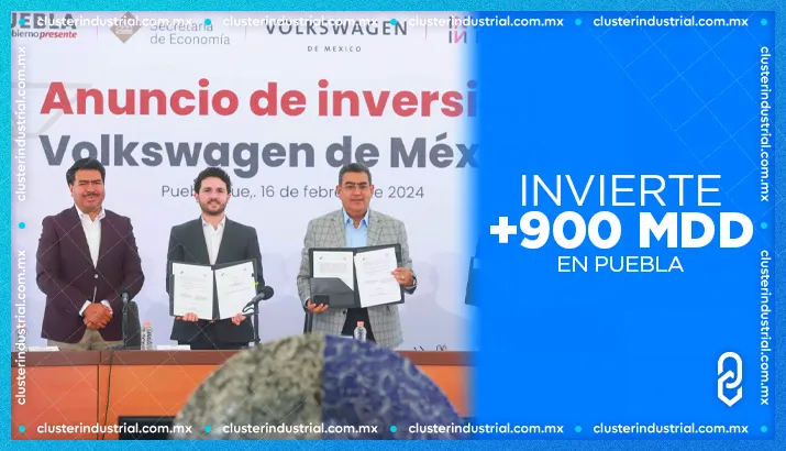 Volkswagen de México invierte casi 1,000 MDD para Hub de electromovilidad en Puebla