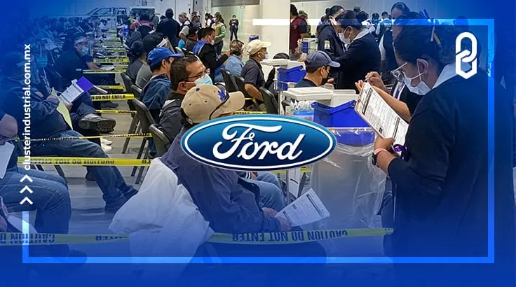 Ford de México abrió su planta de Irapuato para vacunación contra COVID-19
