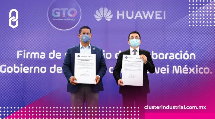 Firman convenio de colaboración Huawei y Guanajuato