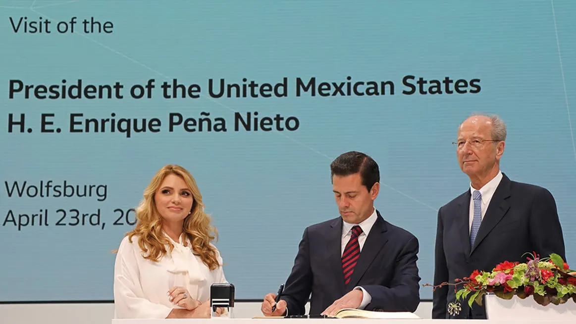 Enrique Peña nieto visita planta VW en Alemania