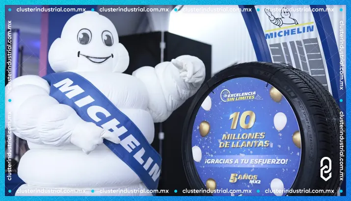 Michelin celebra 5º aniversario en Guanajuato con producción de la llanta número 10 millones