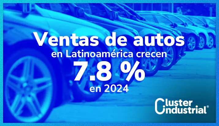 Ventas de autos en Latinoamérica crecen 7.8% en 2024, con Brasil y México como líderes