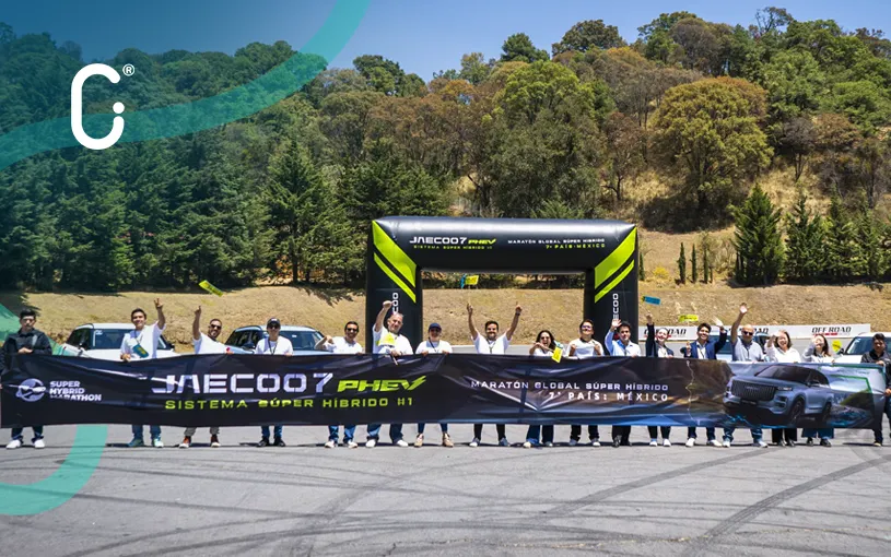 México rompe récord global en maratón de autos híbridos con JAECOO 7 PHEV