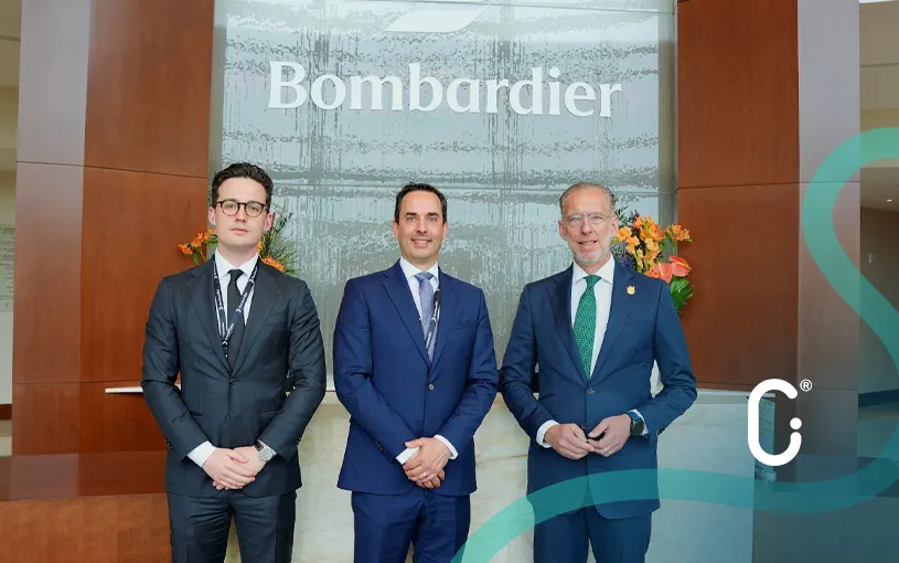 SEDESU refuerza vínculos con Bombardier para fortalecer la industria aeroespacial de Querétaro