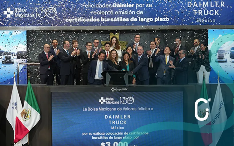 Daimler México concreta emisión de bonos por 3,000 MDP en la BMV