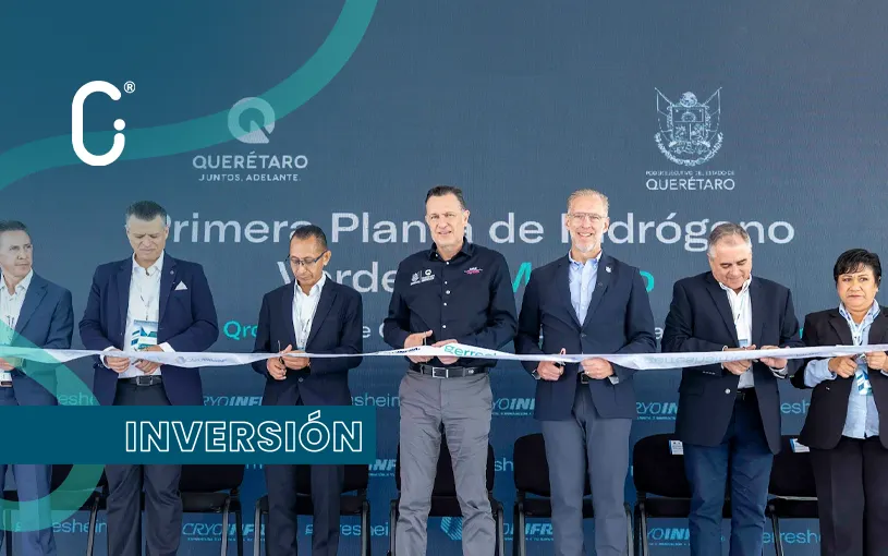 Inauguran en Querétaro la primera planta de hidrógeno verde en México, con inversión de 100 MDP