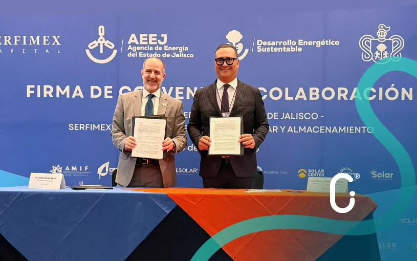 Jalisco y Serfimex sellan alianza para acelerar energías limpias con 1,000 MDP en financiamiento