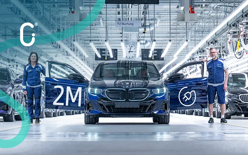BMW Group alcanza los 2 millones de vehículos eléctricos con un BMW i5 M60 xDrive