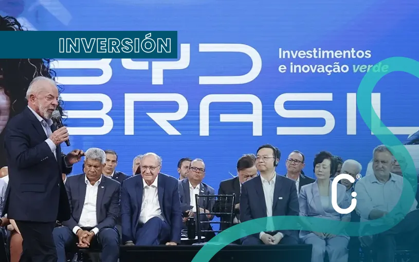 BYD invertirá 100 millones de dólares en Brasil para fabricar baterías de almacenamiento de energía