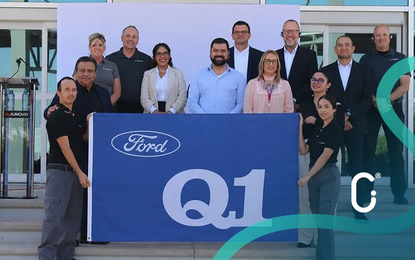 AUMOVIO San Luis Potosí recibe reconocimiento Q1 de Ford por desempeño en calidad