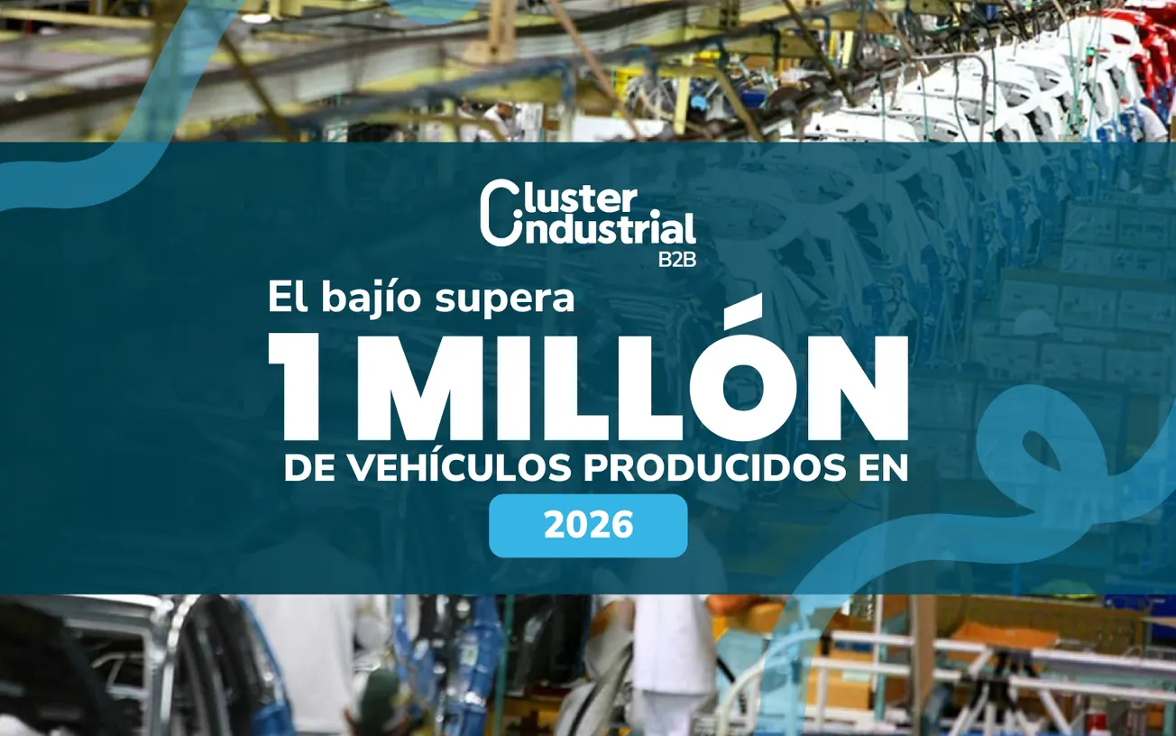 Producción automotriz del Bajío supera 1 millón de vehículos durante 2026