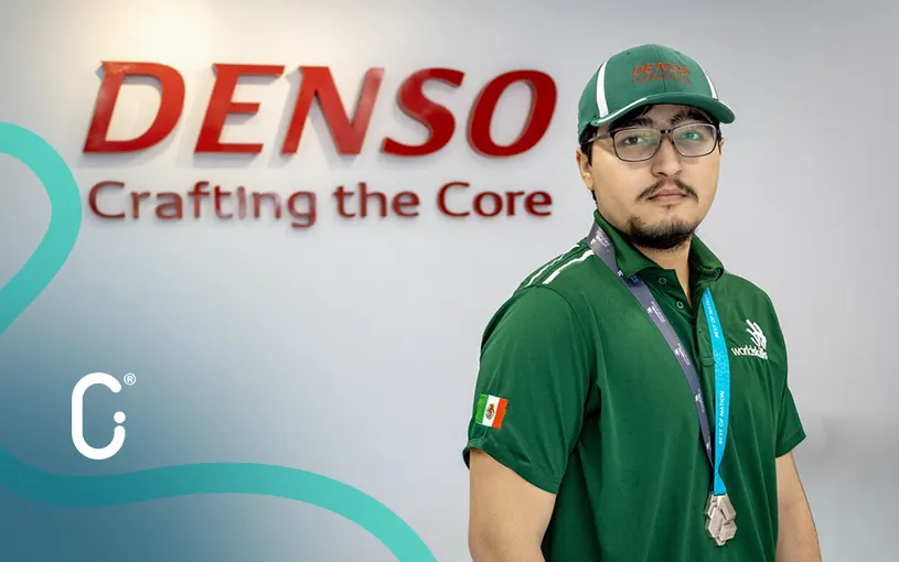 DENSO México celebra el reconocimiento de Luis Espino en fresado CNC en Shanghái