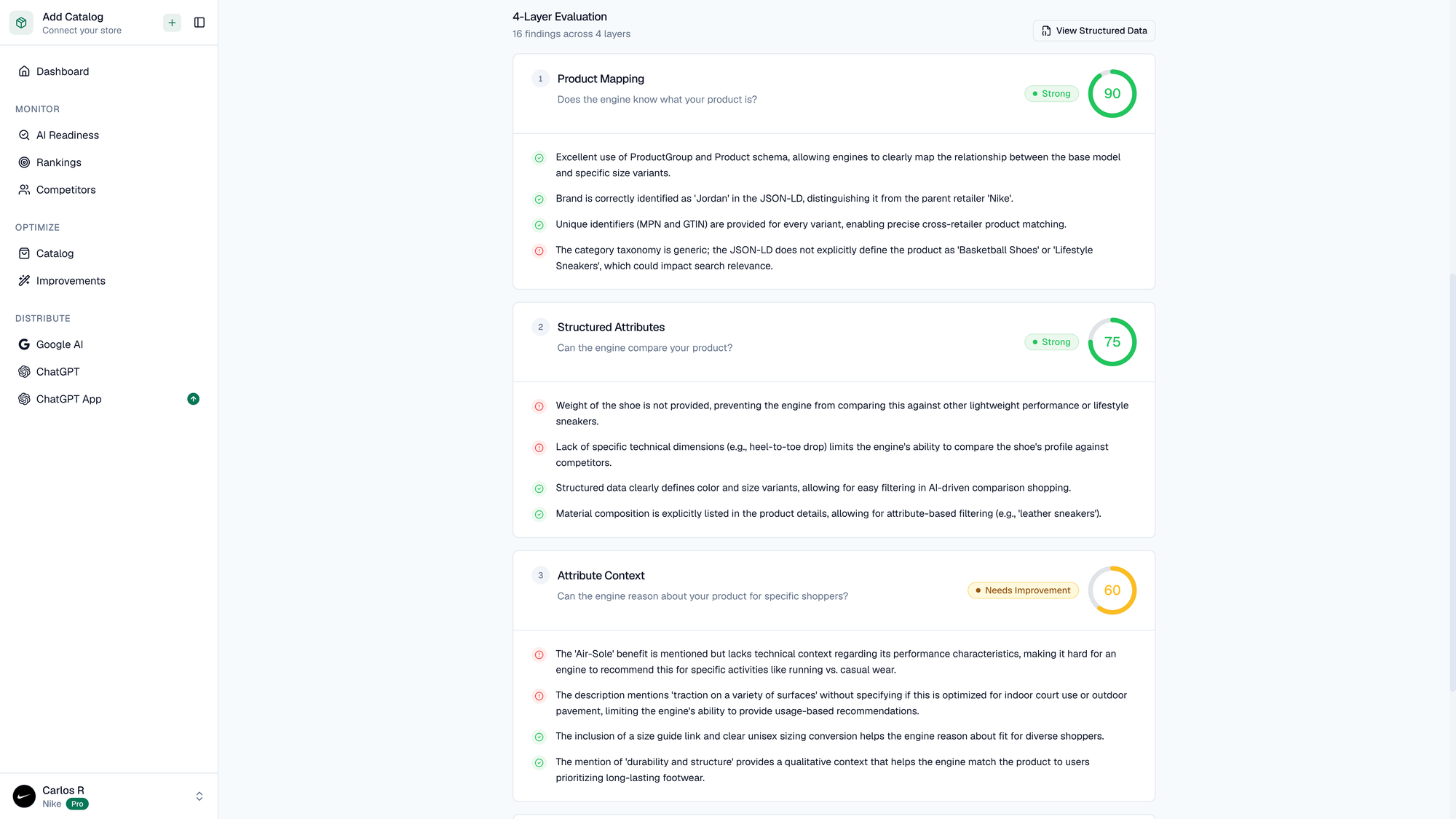 Four layers of AI product visibility