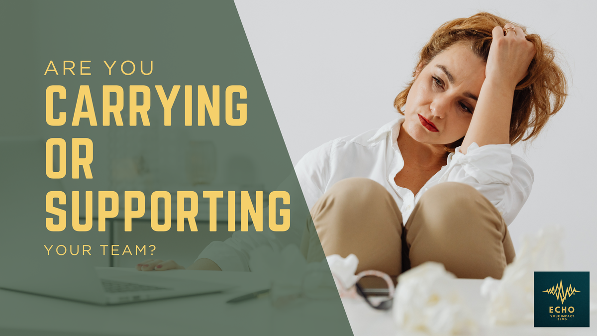 The Difference Between Supporting People and Carrying Them