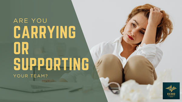 The Difference Between Supporting People and Carrying Them