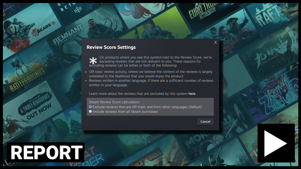 Valve’s Steam Reviews Rethink