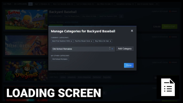 Loading Screen: Steam's Backlog Problem