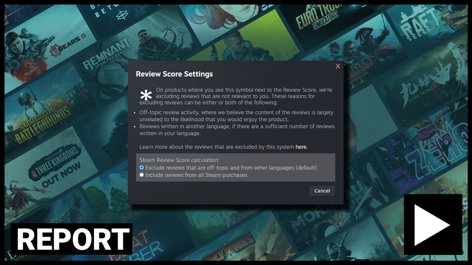 Valve’s Steam Reviews Rethink