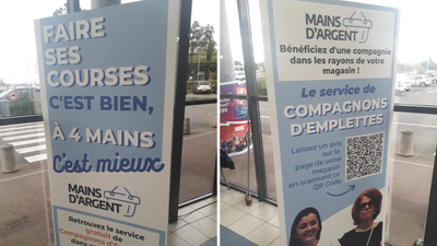 Au E.Leclerc de Noyal-sur-Vilaine, les séniors ont des compagnons d'emplettes pour faire leur course