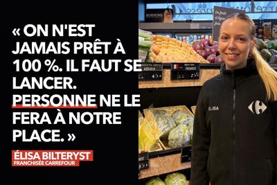 À 25 ans, Elisa est l'une des plus jeune franchisée du groupe Carrefour
