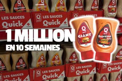 1 million de sauces en 10 semaines : la collaboration Lesieur x Quick cartonne en GMS