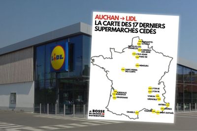 Voici la liste des 17 supermarchés Auchan cédés à Lidl et les grandes villes concernées