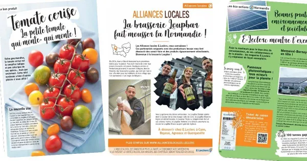 E.Leclerc (via la SCA Normande) édite un consumer magazine à destination de ses clients