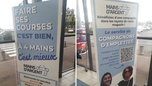 Au E.Leclerc de Noyal-sur-Vilaine, les séniors ont des compagnons d'emplettes pour faire leur course