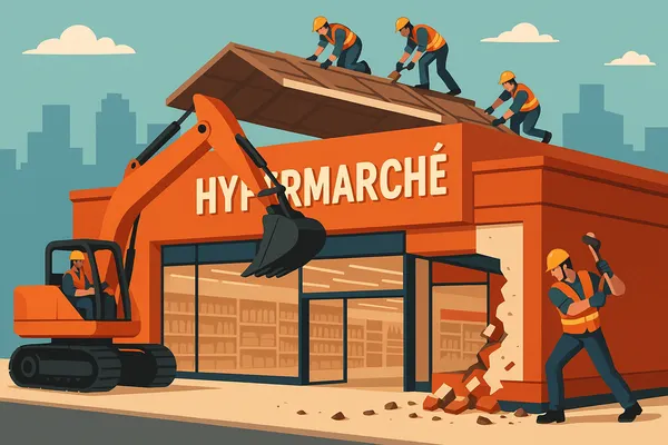 La nouvelle bataille des m² dans les hypermarchés