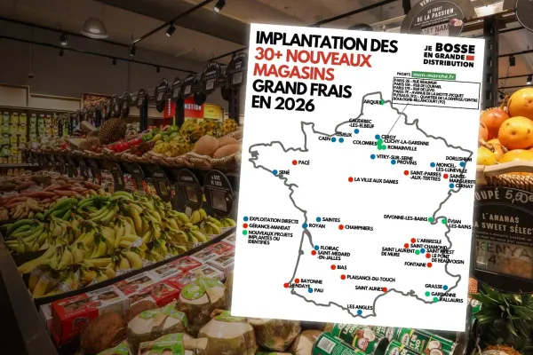La liste des 30+ nouveaux magasins Grand Frais en 2026
