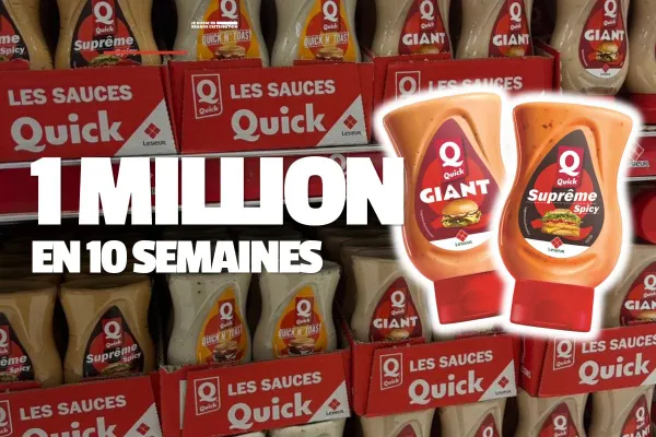 1 million de sauces en 10 semaines : la collaboration Lesieur x Quick cartonne en GMS