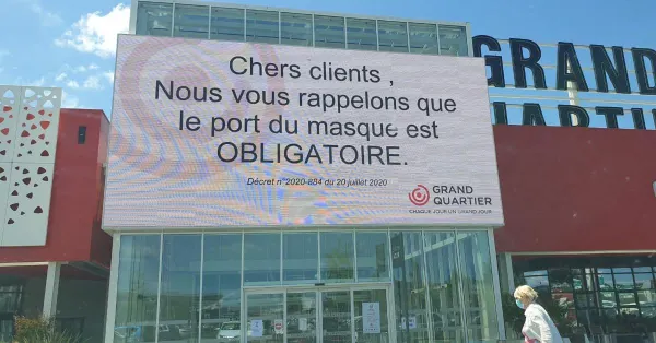 Port du masque obligatoire en grande distribution : des clients « pas au courant » et des récalcitrants