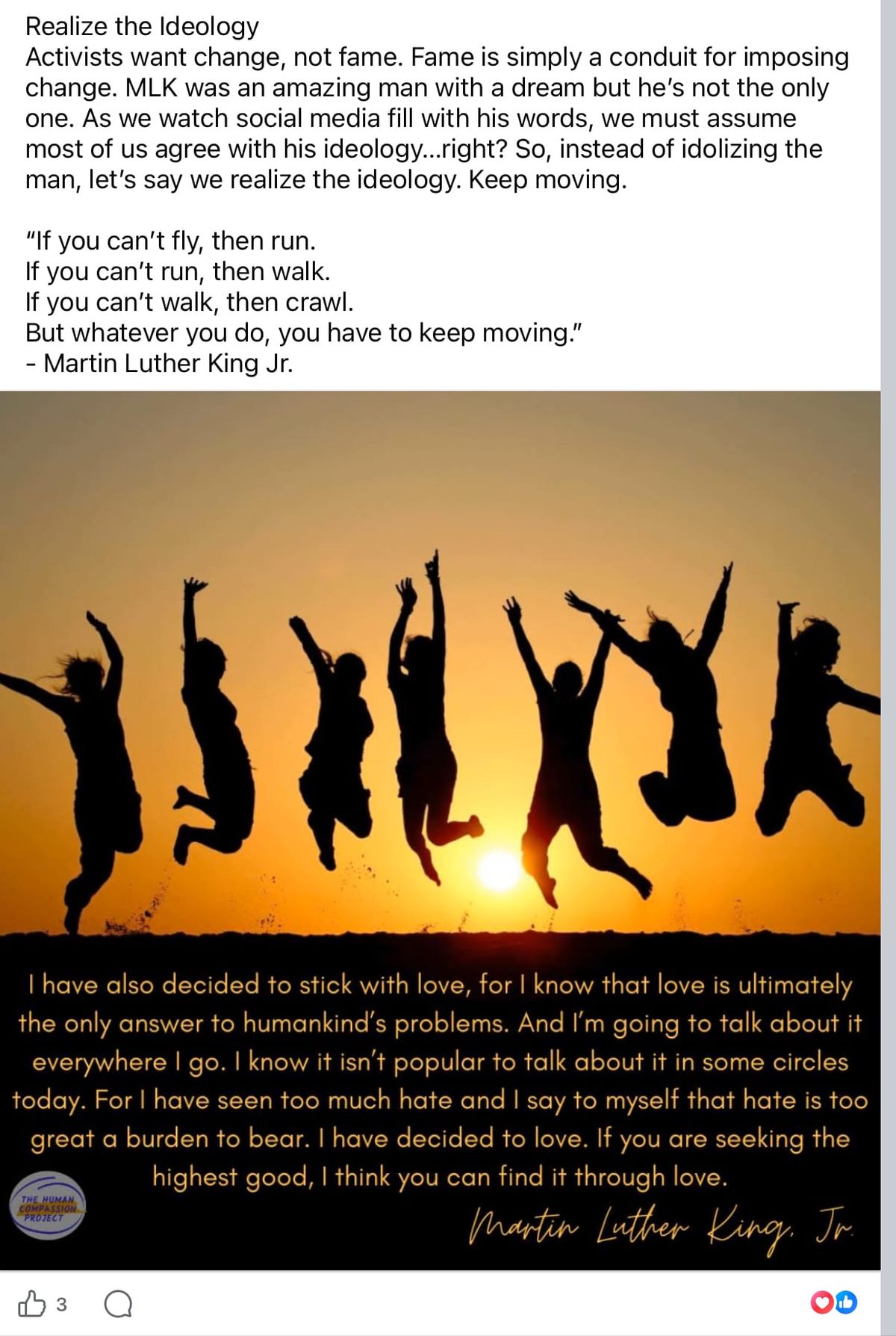 Realize the ideology