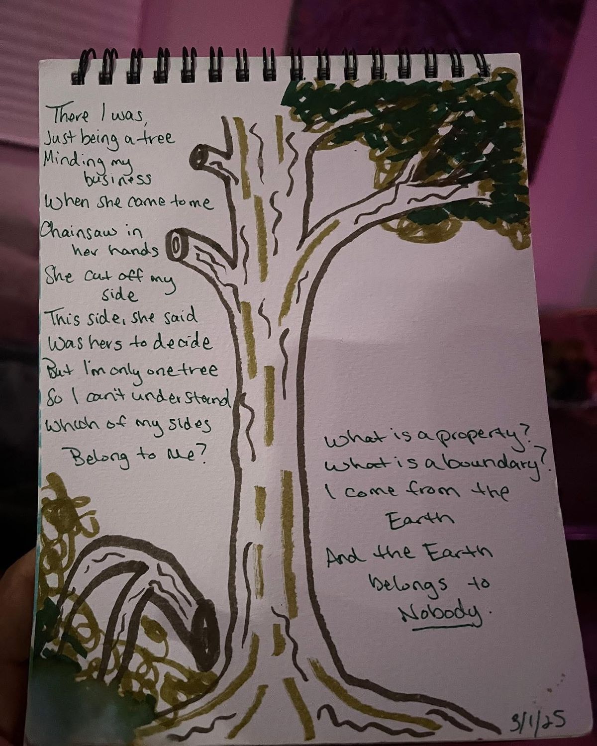 And why would some trees cheer for the saw?