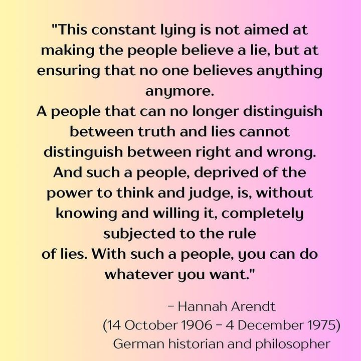 Lying doesn’t serve us