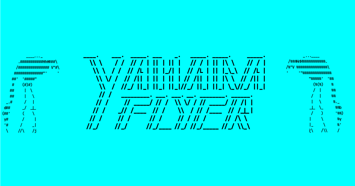 A graphic shows the Yahara Flyer logo, consisting of text rendered in ASCII style, flanked by two ASCII-style depictions of sandhill cranes.