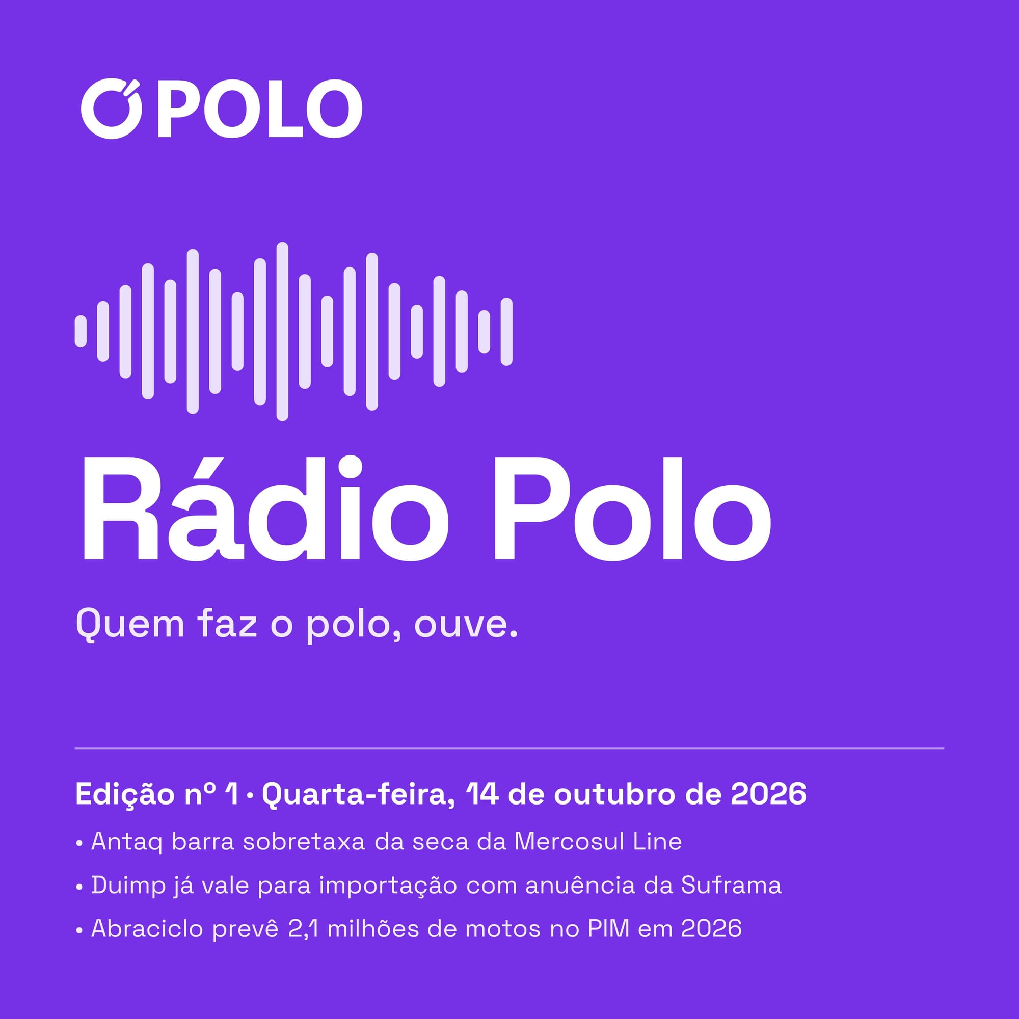 Rádio Polo, edição nº 1