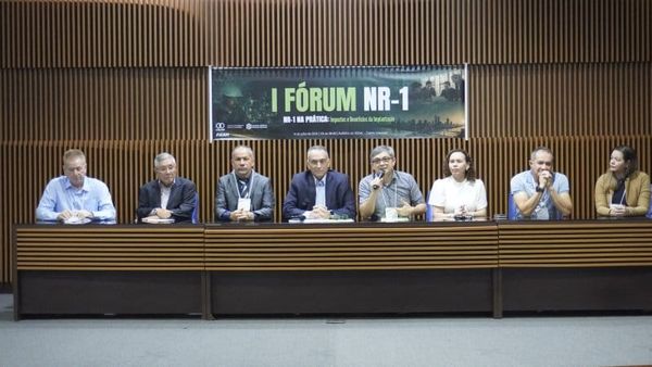 Participantes em auditório durante o I Fórum NR-1 na Prática do Cieam